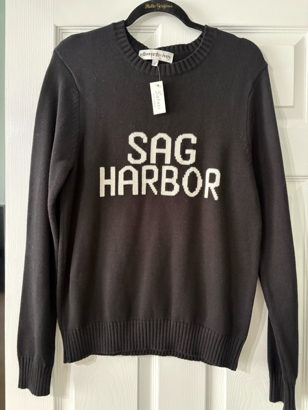 Ellsworth + Ivey Satori Sag Harbor Knit Sweater size Large NWT Coastal